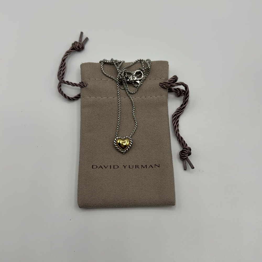 David Yurman Cable Heart Necklace - Picture 9 of 10